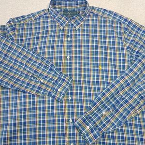 Polo Ralph Lauren Plaid Button Down Shirt XLT Big Tall